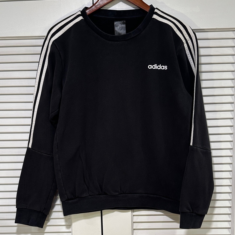 Adidas Crewneck Sweatshirt with White Stripes